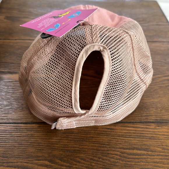 Ponyflo ponytail baseball cap “DOG MOM” pink - Picture 2 of 10